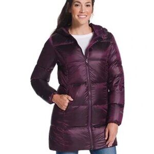 Eddie Bauer Luna Peak Down Parka Puffer Hooded Mid Length Midi